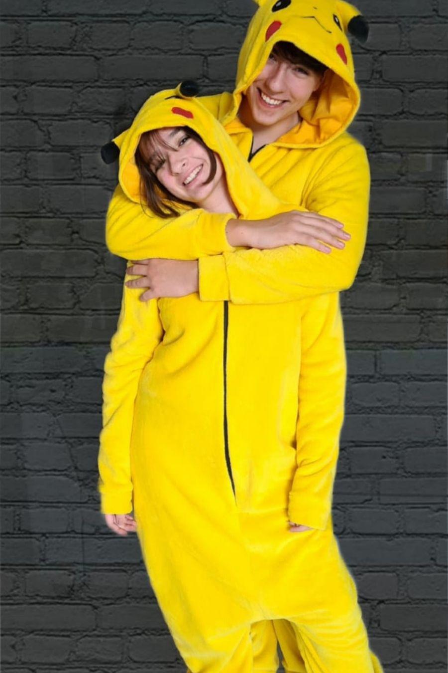 Pijama Pikachu Cosplay Kigurumi Unissex - Original - R$ 156