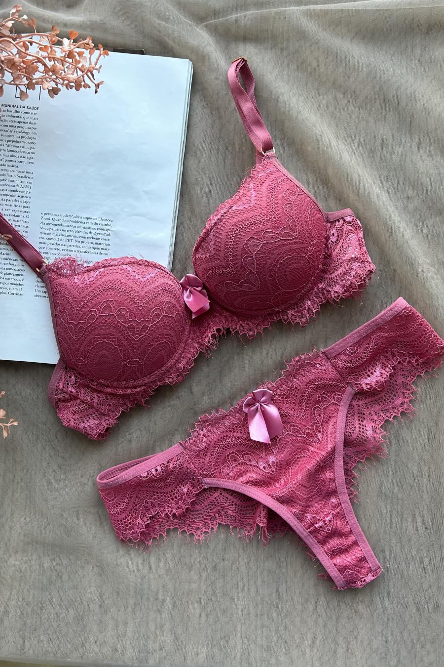 COMODE Lace pink bra 