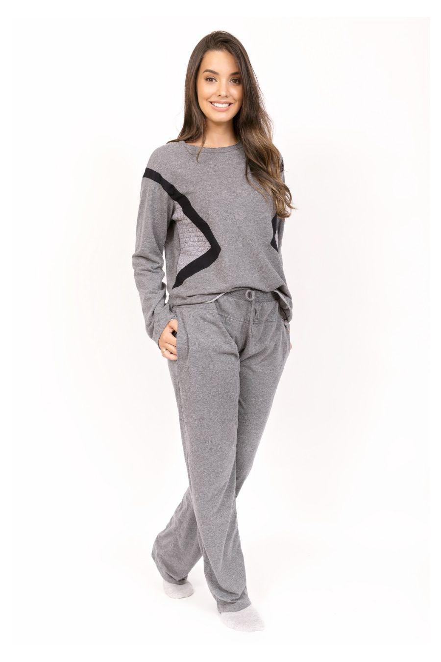 Pijama feminino Moletinho De Inverno Plus Size G1 Ao G4 em Promoção |  Ofertas na Americanas