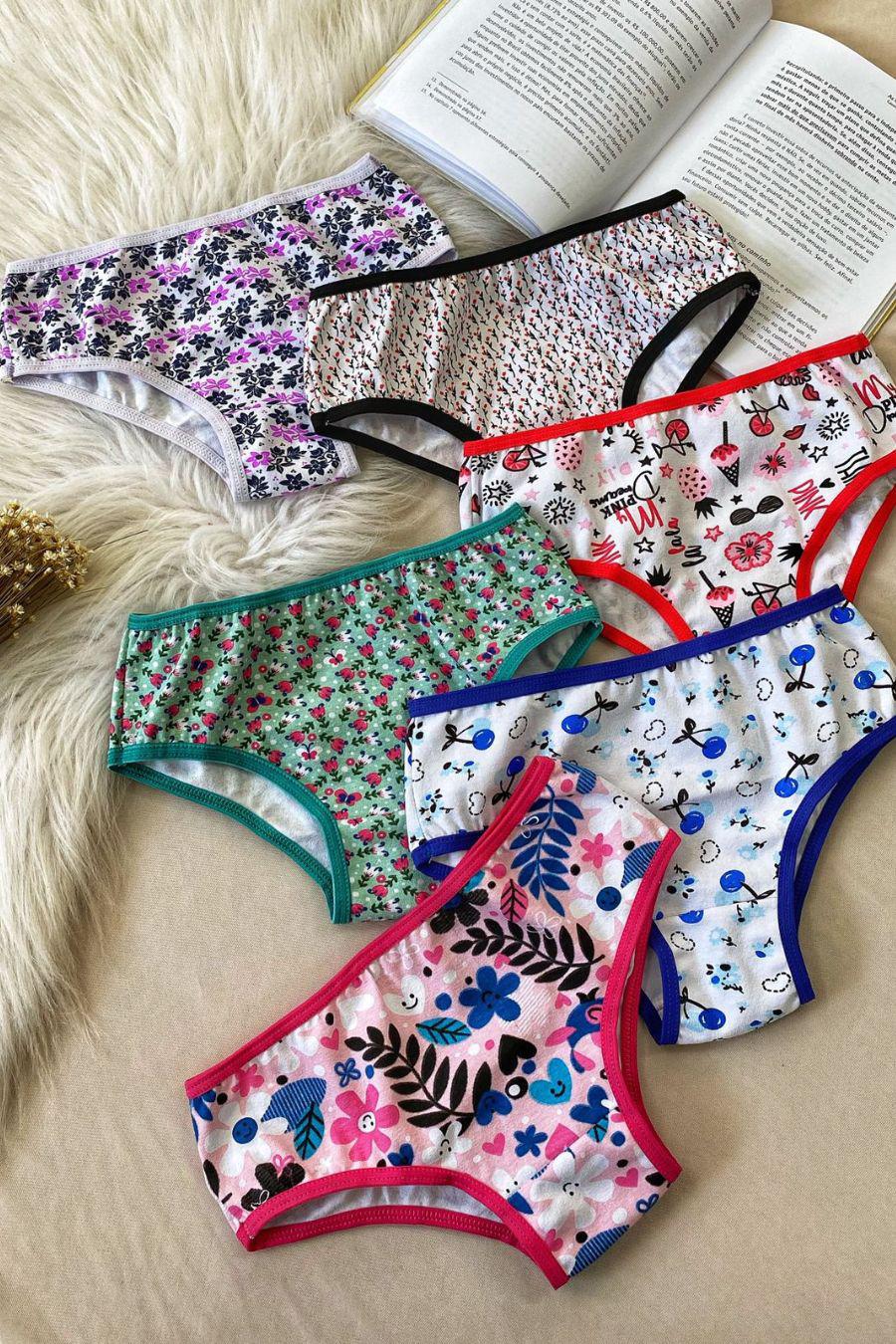 Buy Wholesale China Kids Cotton Panties Floral Print Bikini