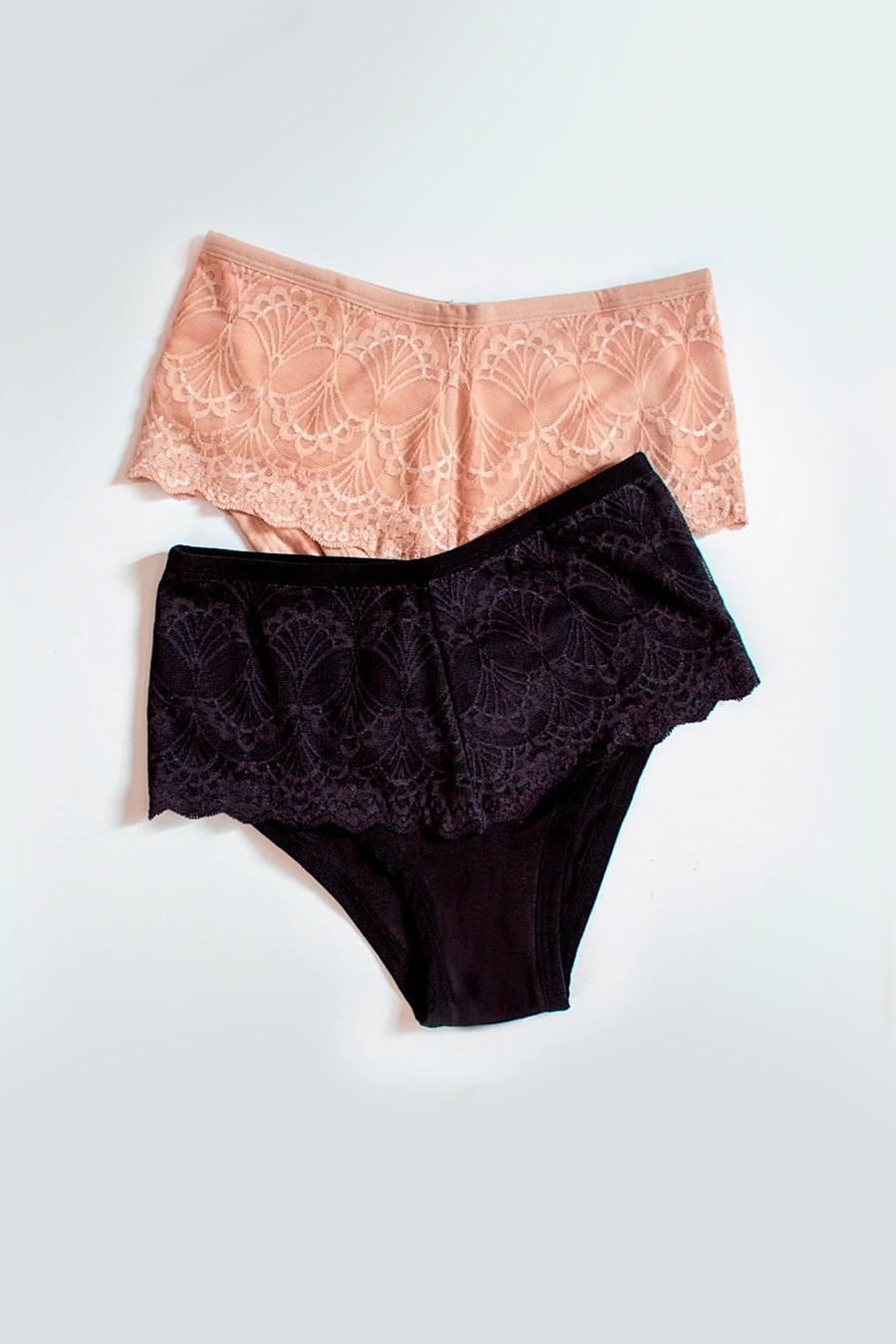 KIT CALCINHAS COTTON RENDA REFORÇADA